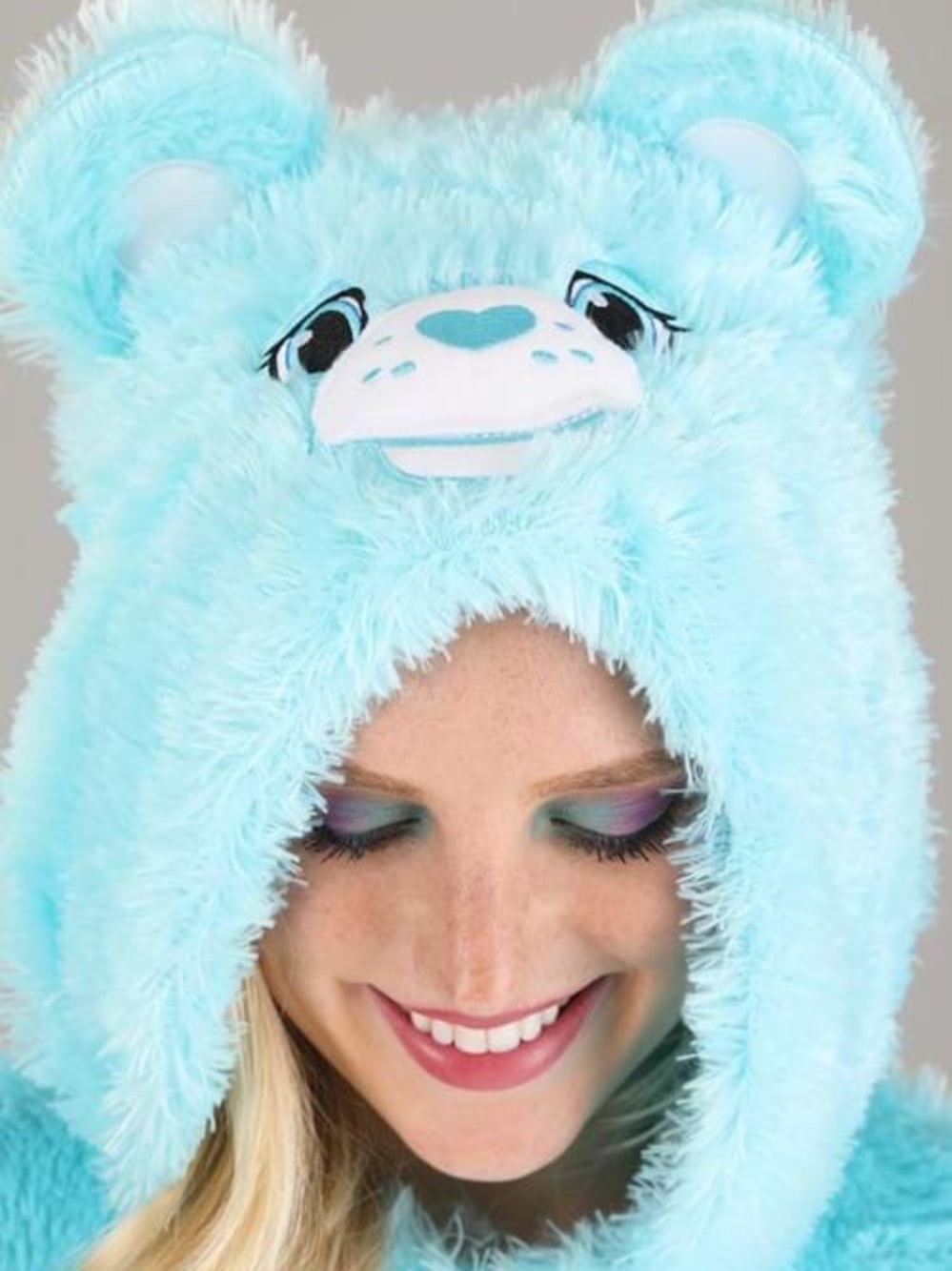 Classic Bedtime Bear Care Bears Costume for Adults Size Medium - Picture 2 of 13